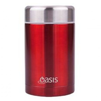 Oasis Insulated Food Flask - 450ml Red