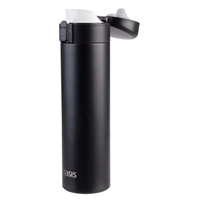 Oasis Double Wall Insulated Flip-Top Flask - 480ml Black