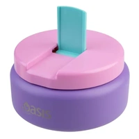 Oasis Double Wall Insulated Quick Release Lid Food Flask - 230ml Mermaid Purple