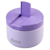 Oasis Double Wall Insulated Quick Release Lid Food Flask - 300ml Lilac