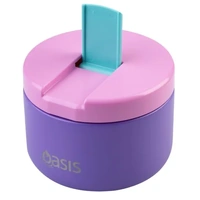 Oasis Double Wall Insulated Quick Release Lid Food Flask - 300ml Mermaid Purple