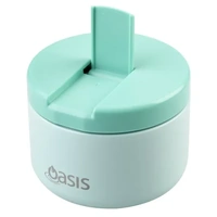 Oasis Double Wall Insulated Quick Release Lid Food Flask - 300ml Mint