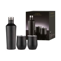 Tempa Aurora - Matte Black Portable Wine Gift Set