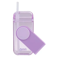Oasis Tritan Kid's Straw Juice Box - 300ml Lavender