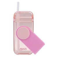Oasis Tritan Kid's Straw Juice Box - 300ml Pink