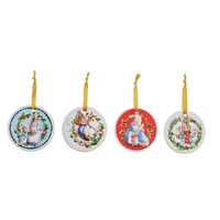 Beatrix Potter Winter Hanging Ornaments - Peter Rabbit (Set of 4)