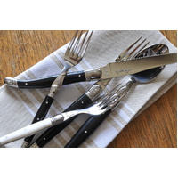 Jean Dubost Laguiole Deluxe - 24pc Cutlery Set Black