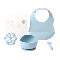 Baby Silicone Dinner Set Blue By Splosh