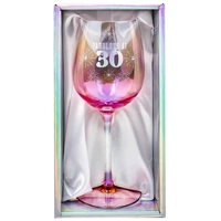 Holographic Wine Glass - 30th