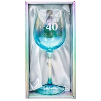 Holographic Wine Glass - 40th