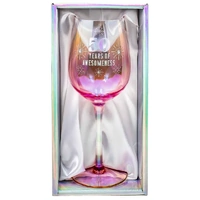 Holographic Wine Glass - 50th