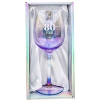 Holographic Wine Glass - 80th
