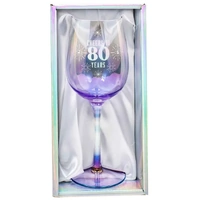 Holographic Wine Glass - 80th
