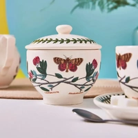 Portmeirion Botanic Garden - Traditional Covered Sugar Bowl - Rhododendron 0.25L