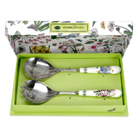 Portmeirion Botanic Garden - Salad Servers - Azalea and African Lily