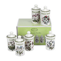 Portmeirion Botanic Garden - Herb & Spice Jars - (Set of 6) Mixed Motifs