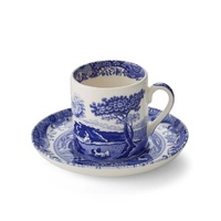 Spode Blue Italian - Espresso Cup and Saucer (Set of 4)