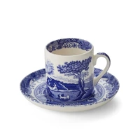 Spode Blue Italian - Coffee Cup & Saucer (Set of 4)