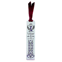 Metal Bookmark With Ribbon - Confirmation