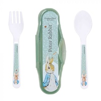 Beatrix Potter Peter Rabbit Travel Cutlery Set - Fork & Spoon