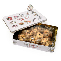Banksia Red Shortbread Biscuit Tin - Australian 12 Days of Christmas