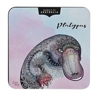 Banksia Red Macadamia Butter Finger Biscuit Tin - Animals of Australia Platypus