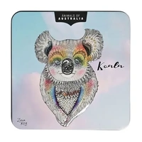 Banksia Red Lemon Myrtle Butter Finger Biscuit Tin - Animals of Australia Koala