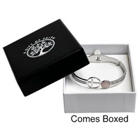 GC Gifts by Gatto - White Howlet & Cross Bracelet