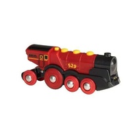 BRIO World Train - Mighty Red Battery Powered Action Locomotive