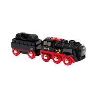 BRIO World Train - Steaming Train Battery Operated