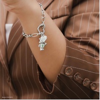 Couture Kingdom - Care Bears - Good Luck Bear Charm Silver