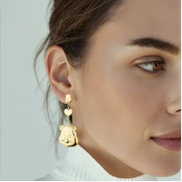 Couture Kingdom - Care Bears - Statement Drop Earrings Gold
