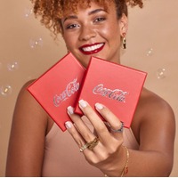 Coca Cola Couture Kingdom - Coke and a Pizza Drop Earrings White Gold