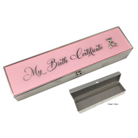 Birth Certificate Box - Pink