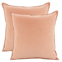NF Living Velvet Cushion - Coral 55x55cm