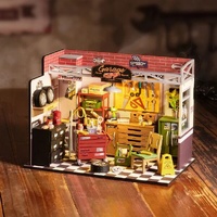 Rolife Wooden Model - DIY Miniature House Garage Workshop