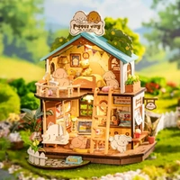 Rolife Wooden Model - DIY Miniature House Puppy's Cozy Villa