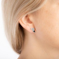 Disney Couture Kingdom - Winnie the Pooh - Hunny Drip Stud Earrings White Gold