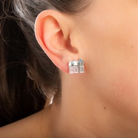 Disney Couture Kingdom - Up - Mix-Match House Stud Earrings White Gold