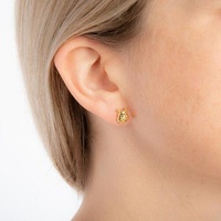 Disney Couture Kingdom - Winnie the Pooh - Pooh Stud Earrings Yellow Gold