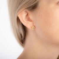 Disney Couture Kingdom - Winnie the Pooh - Tigger Stud Earrings Yellow Gold