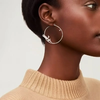 Disney Couture Kingdom - Tinker Bell - Hoop Earrings Silver