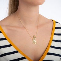 Disney Couture Kingdom - The Emperor's New Groove - Kuzco Llama Necklace Yellow Gold