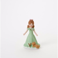 Growing Up Girls - Brunette Age 7 Cake Topper