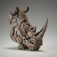 Edge Sculpture - Miniature Rhinoceros Bust