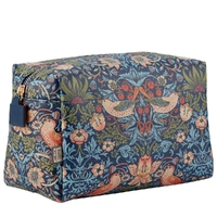William Morris At Home - Strawberry Thief - Large Toiletry Bag Blue