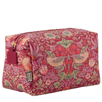 William Morris At Home - Strawberry Thief - Medium Toiletry Bag Red