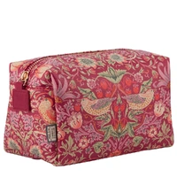 William Morris At Home - Strawberry Thief - Medium Toiletry Bag Red