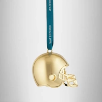 Waterford Golden Christmas Football Helmet Hanging Ornament