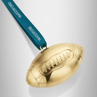 Waterford Golden Christmas Football Hanging Ornament